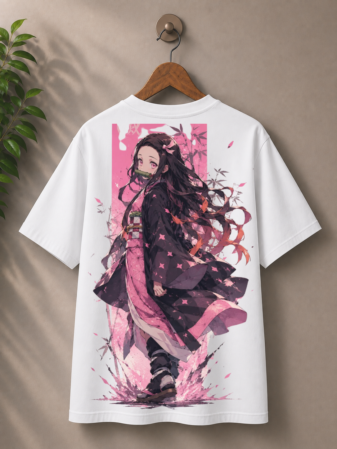 Inspired from demon slayer, ‘Nezuko’, 100% cotton premium oversized T-shirt
