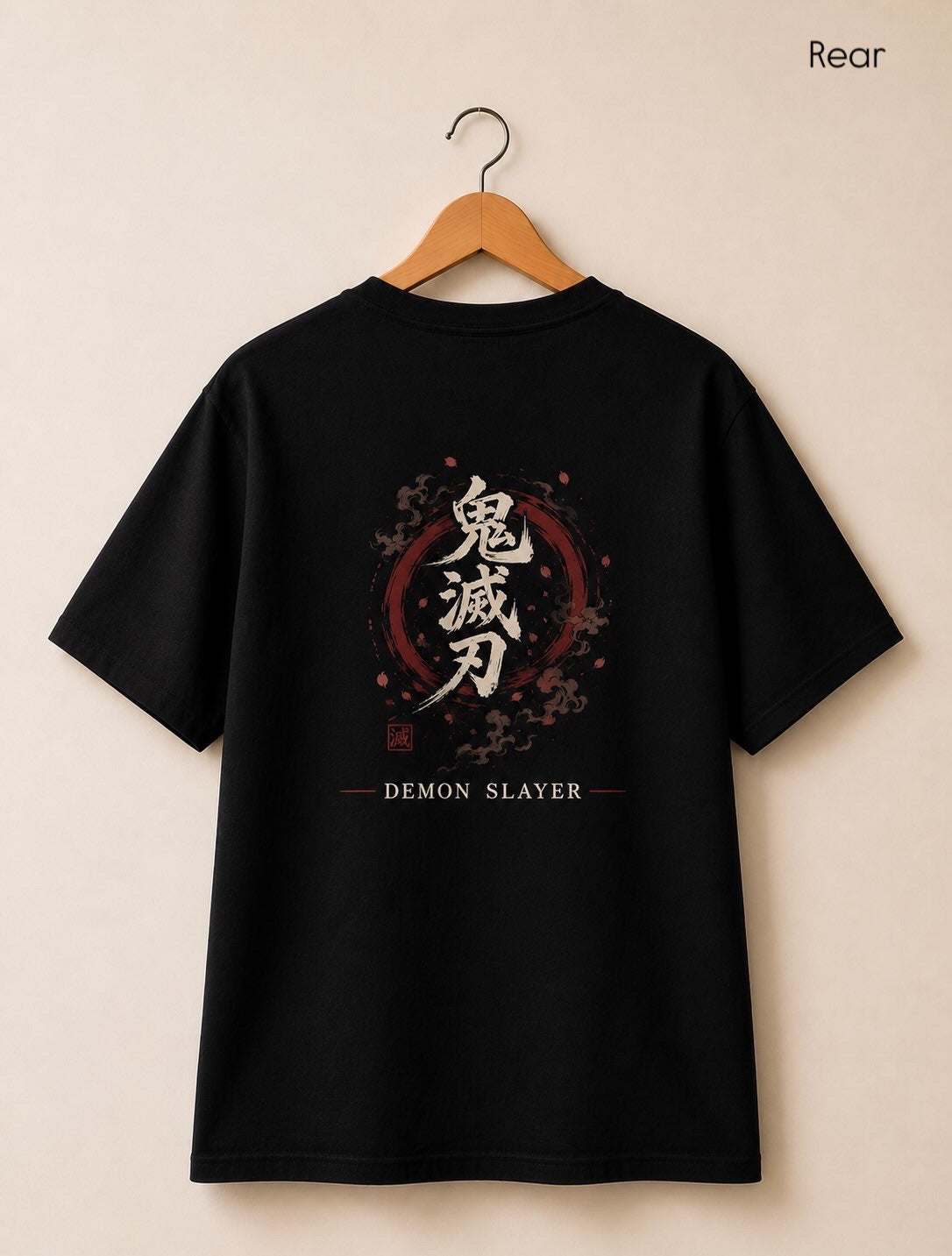 Men's Premium Black Printed T-Shirt-Demon Slayer series