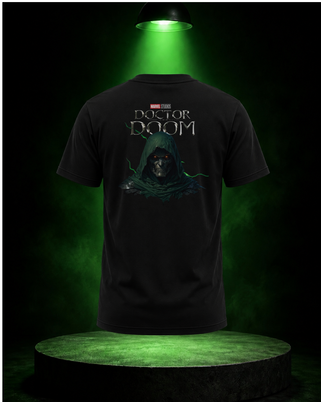 Inspired by marvel studio’s character, ‘Doctor doom’. 100% cotton regular fit printed T-shirt.