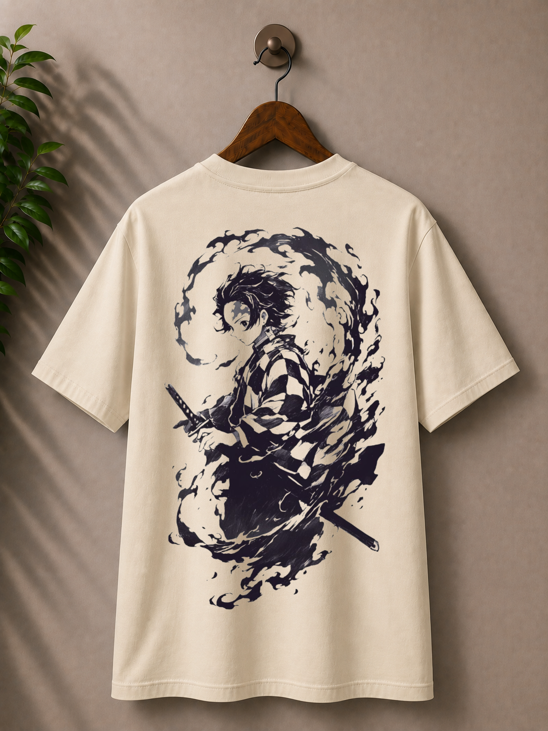 Inspired from demon slayer, ‘Tanjiro’, 100% cotton premium oversized T-shirt
