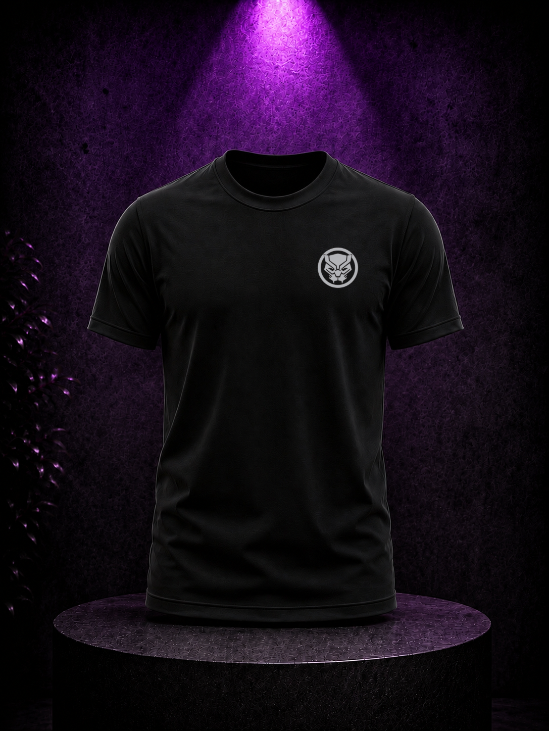 Inspired by marvel studio black panther addition, 100%cotton regular fit printed T-shirt