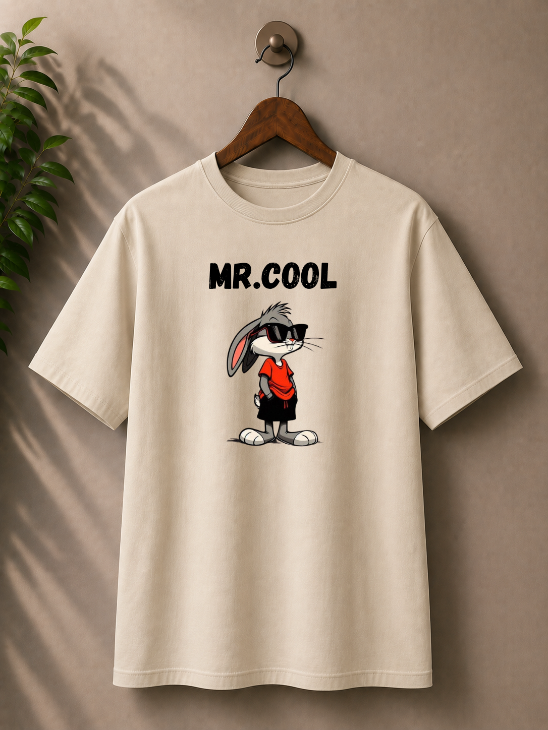 Mr. Cool printed 100% cotton oversized T-shirt.