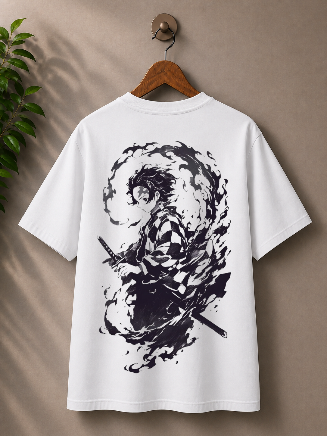 Inspired from demon slayer, ‘Tanjiro’, 100% cotton premium oversized T-shirt