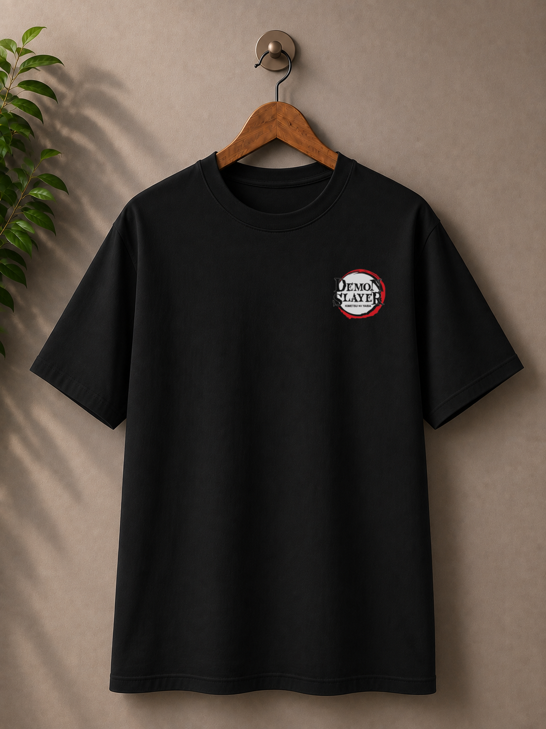 Inspired from Demon slayer, ‘ Tanjiro’ monochrome, 100% cotton premium oversized T-shirt