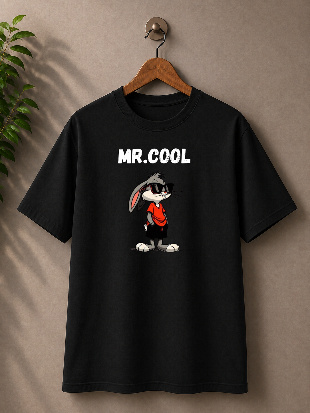 Mr. Cool printed 100% cotton oversized T-shirt.