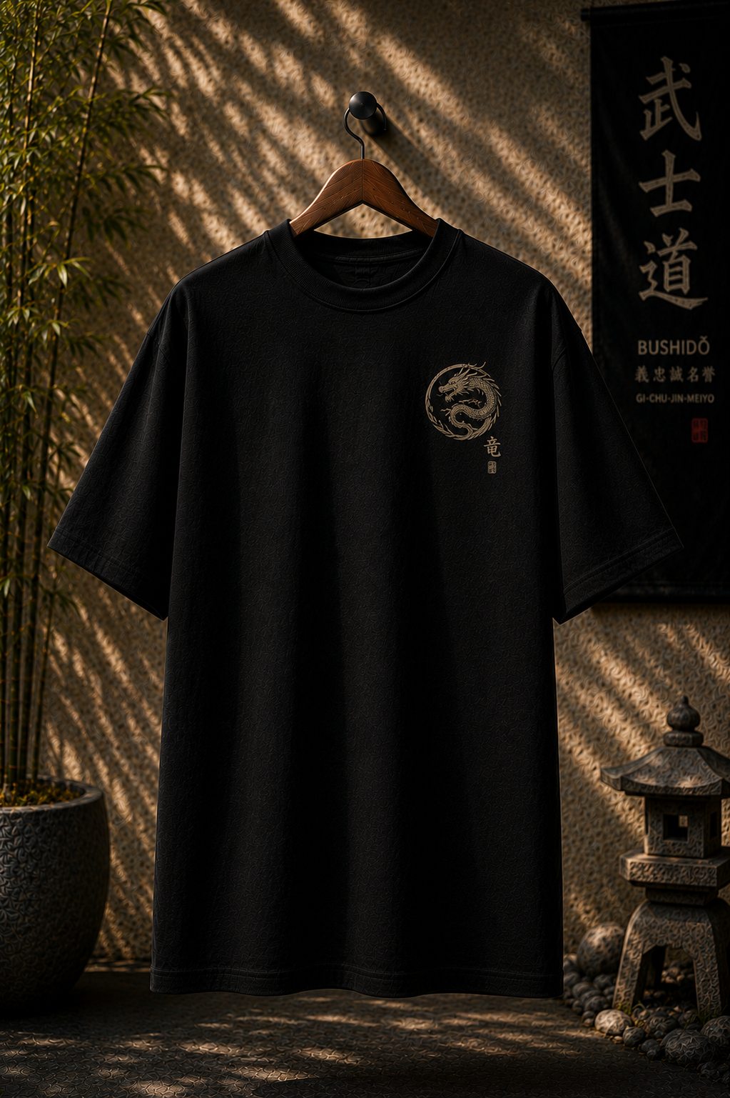 RYŪ Japanese Dragon Oversized T-Shirt