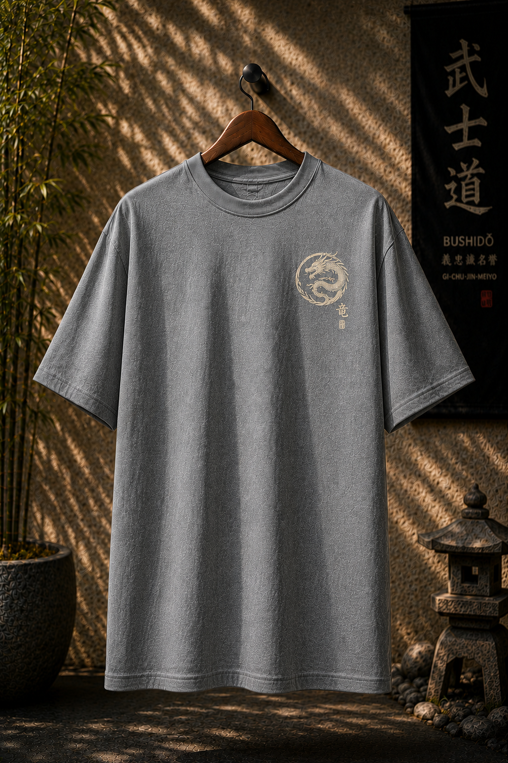 RYŪ Japanese Dragon Oversized T-Shirt