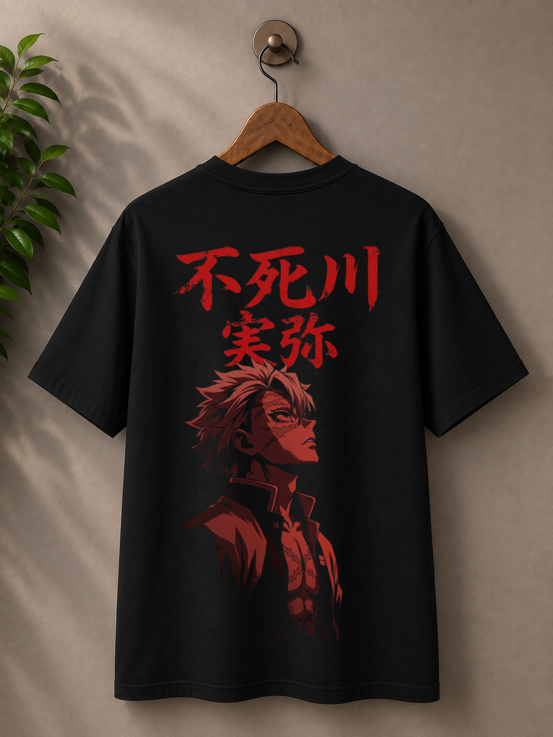 Inspired from Demon slayer, ‘ Akaza’ monochrome, 100% cotton premium oversized T-shirt