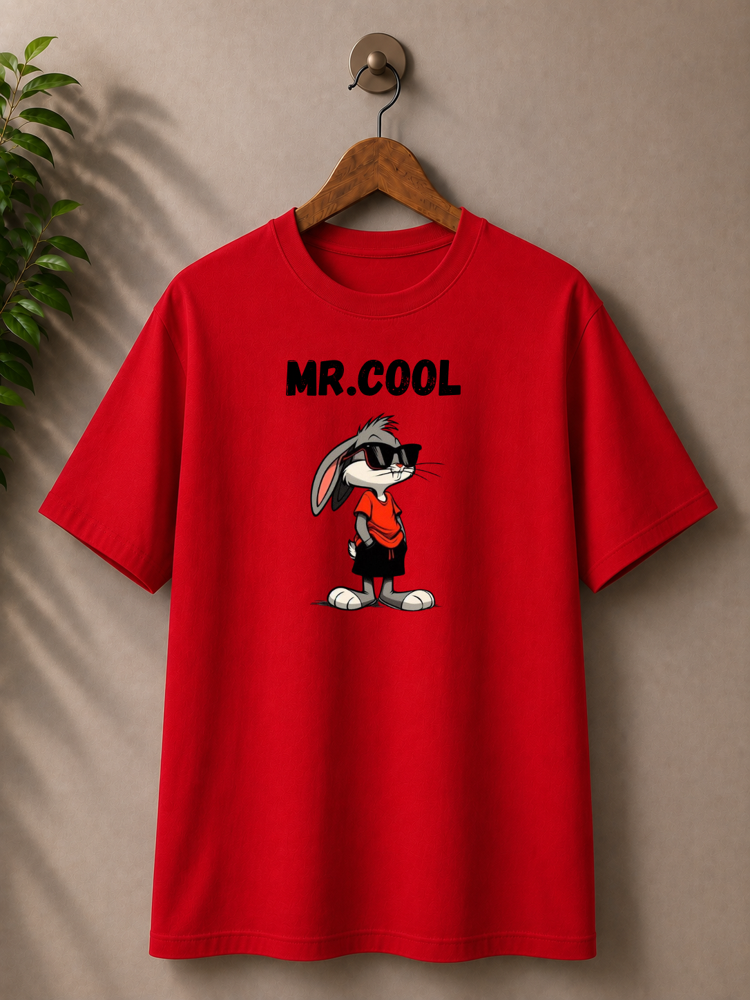 Mr. Cool printed 100% cotton oversized T-shirt.