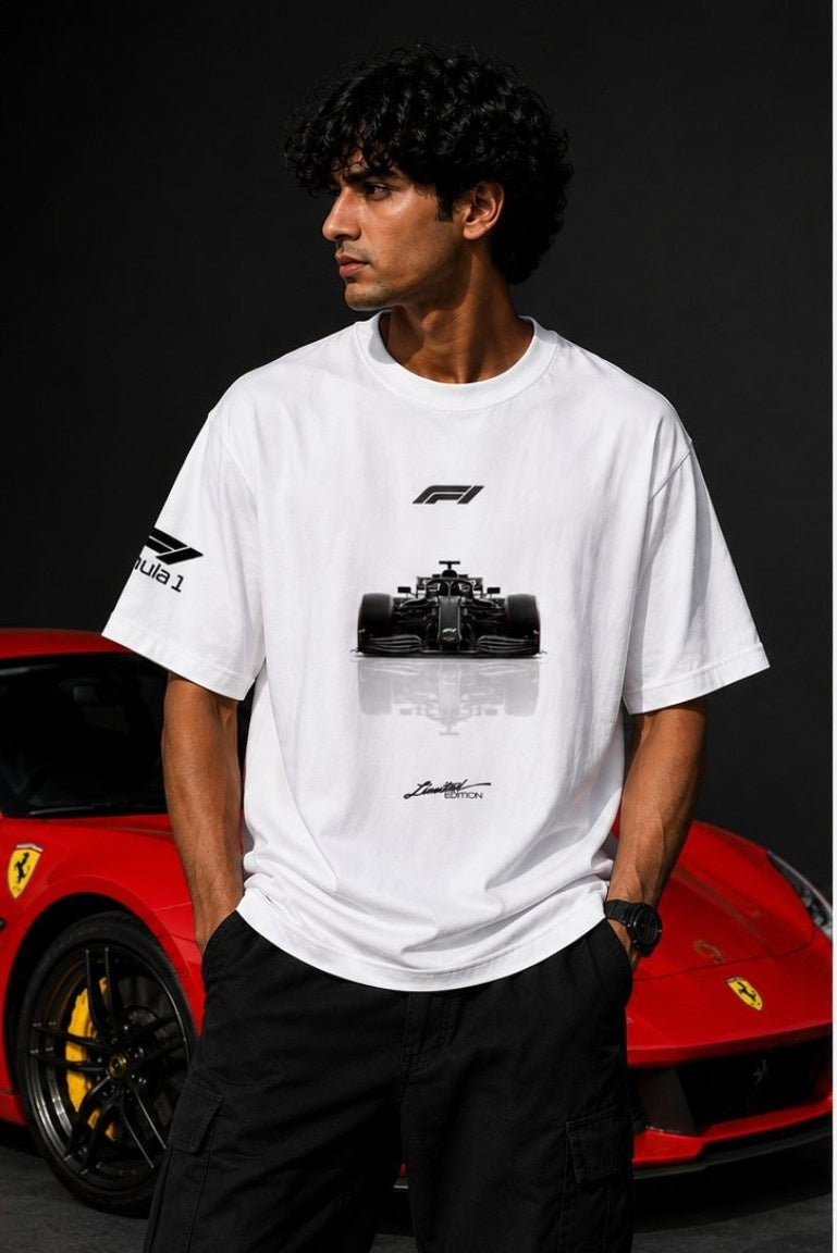 Ferrari F1 Limited Edition Racing Oversized T-Shirt | Vrik Fashion