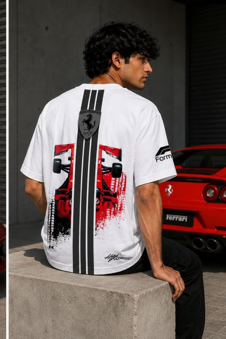Ferrari F1 Limited Edition Oversized T-Shirt | Vrik Fashion