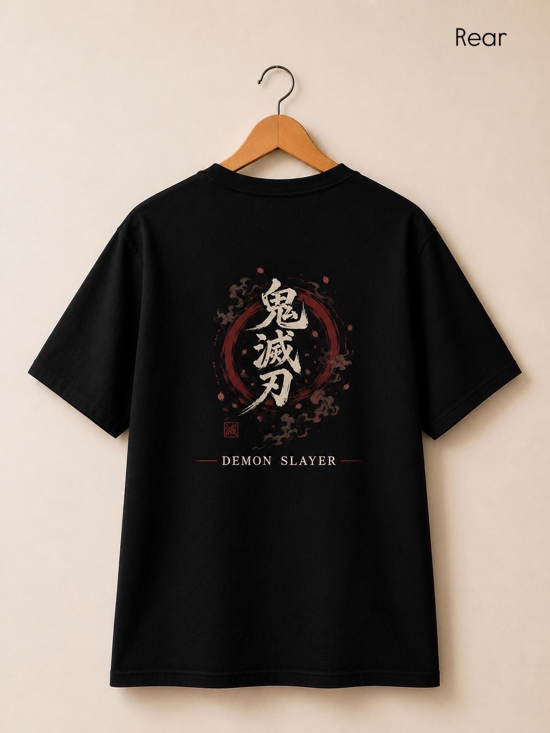Men's Premium Black Oversized Printed T-Shirt – Gyomei Himejima | Demon Slayer Series
