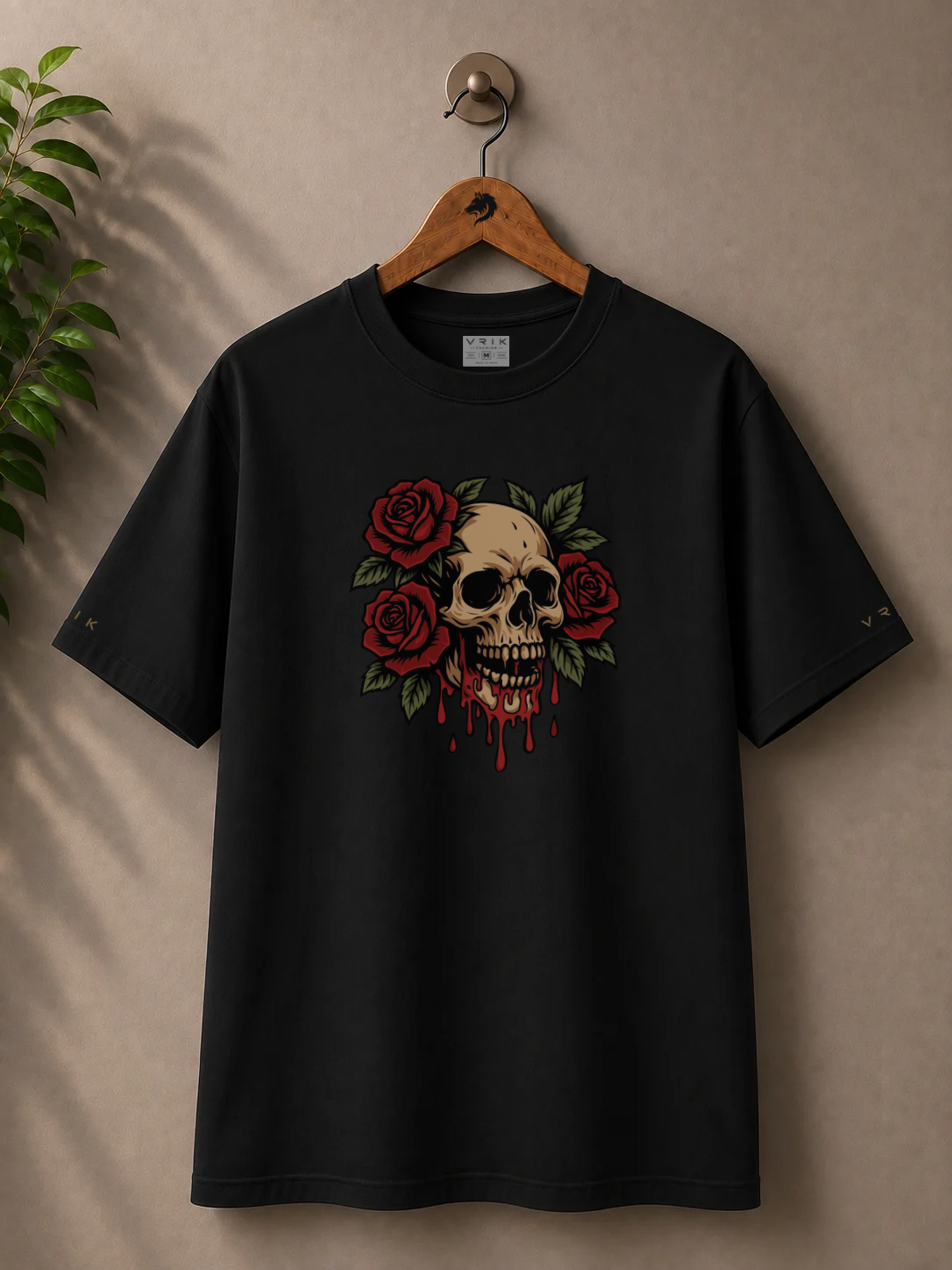 Skull & Roses - Premium Regular Fit T-Shirt