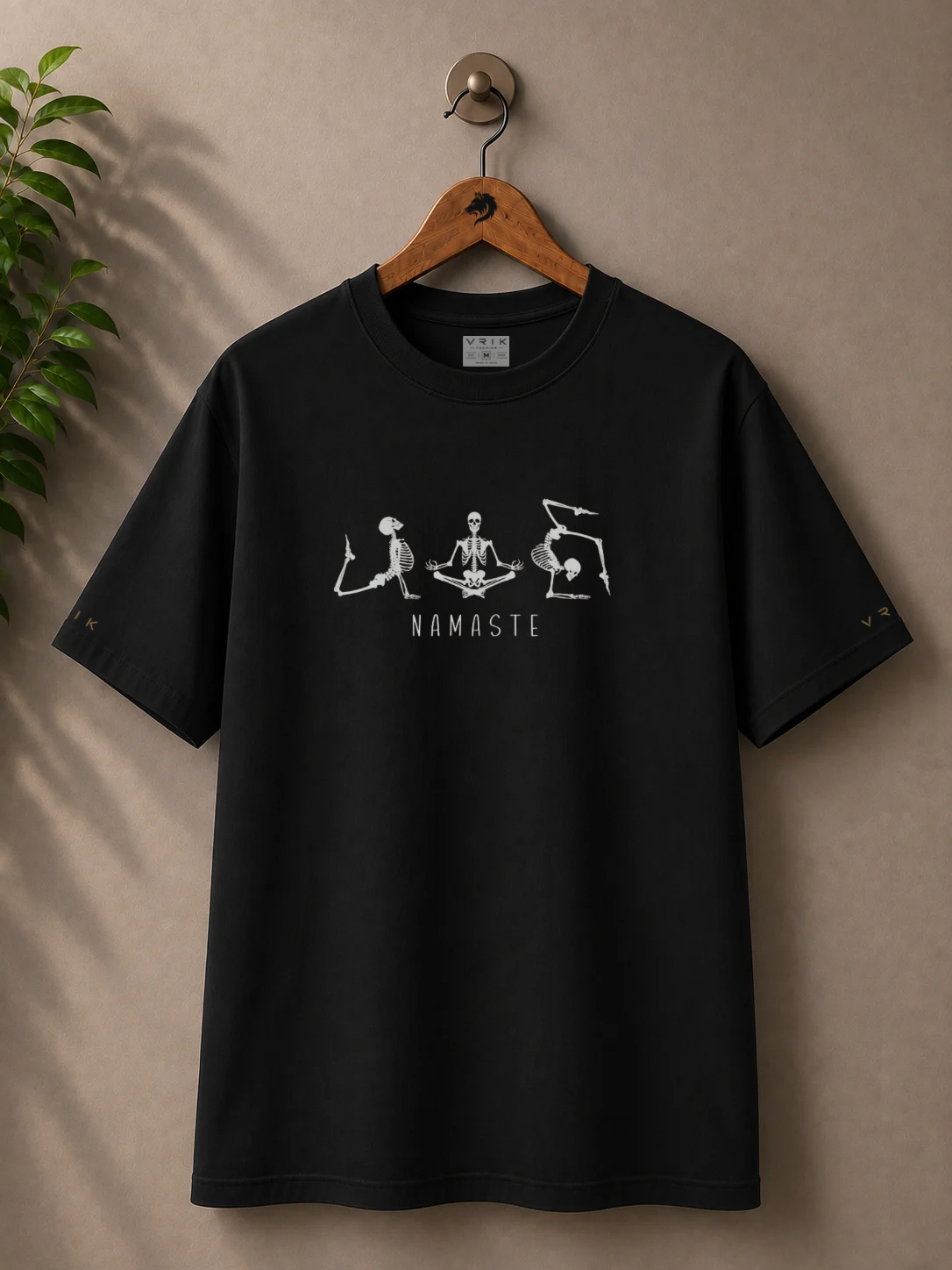 Skeleton Namaste - Premium Regular Fit T-Shirt