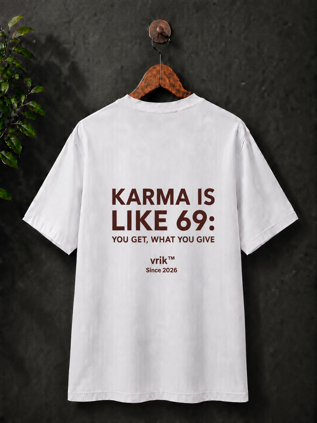 ‘Karma is like 69’, 100% cotton printed tshirt