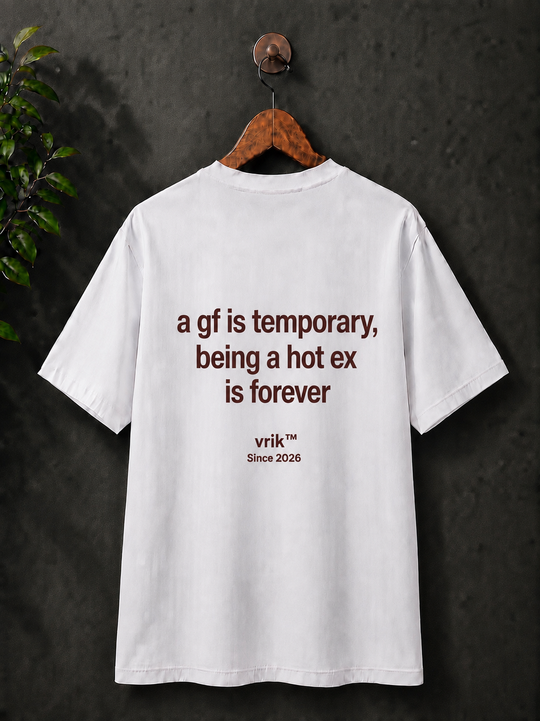 'A gf is temporary', 100% cotton printed tshirt.