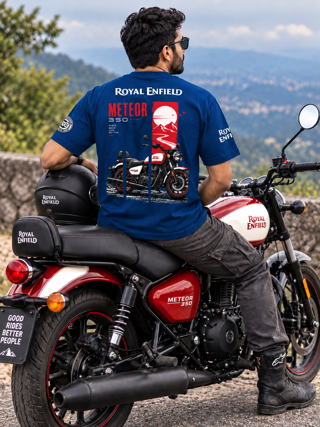 Royal Enfield Meteor 350 Graphic Regular Fit T-Shirt