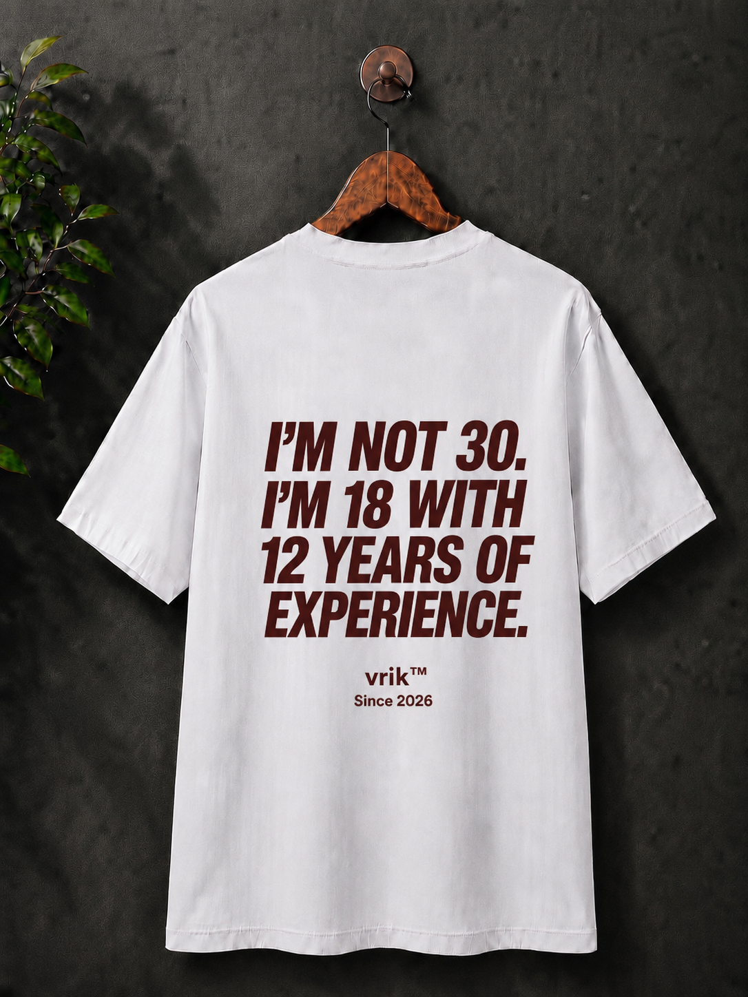 ‘I’m not 30’, 100% cotton printed tshirt