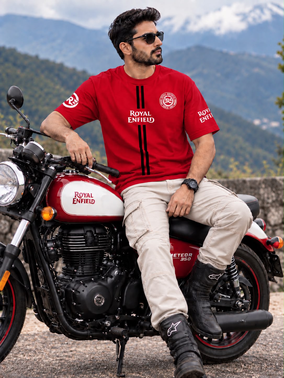 Royal Enfield Meteor 350 Graphic Regular Fit T-Shirt