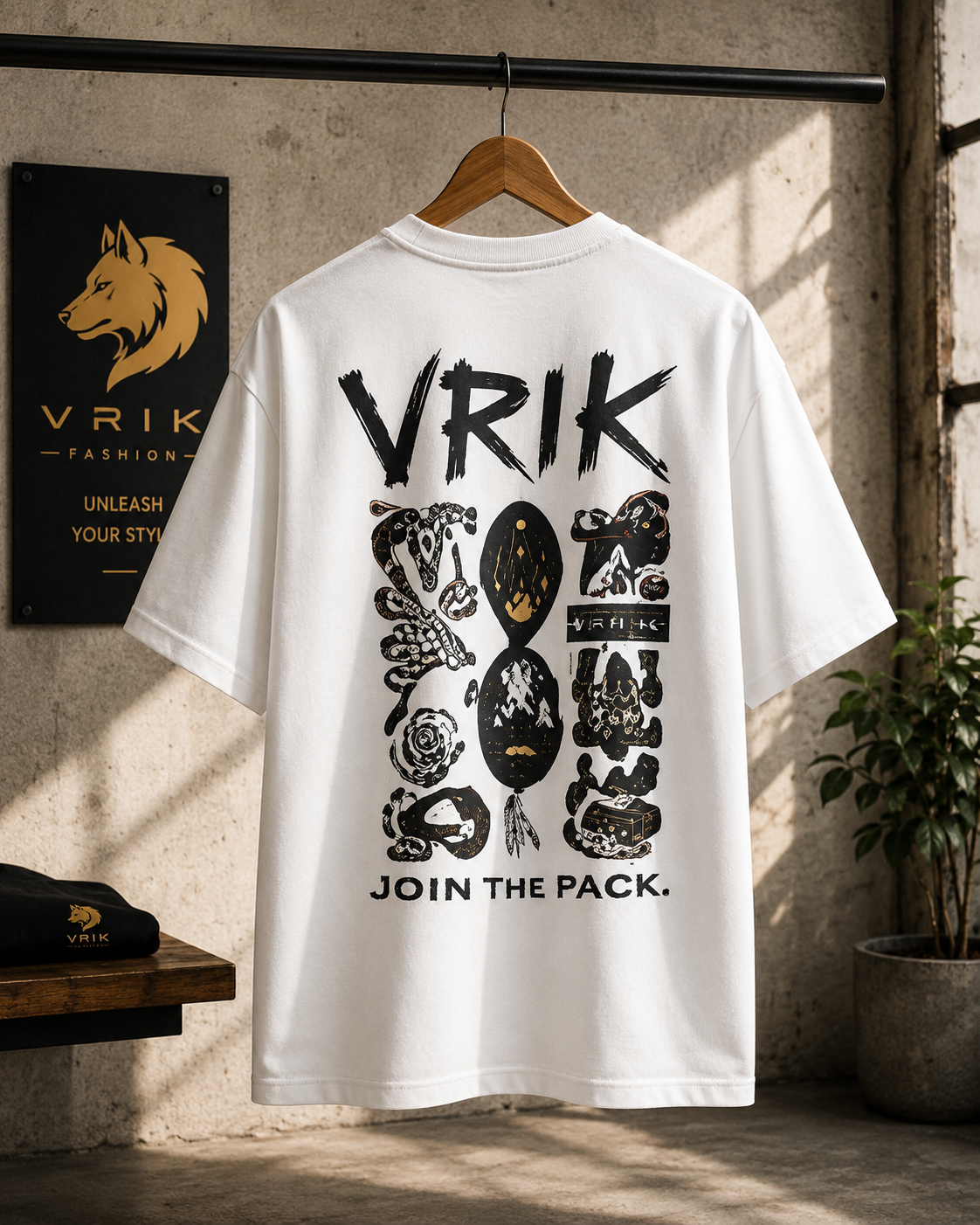 Vrik originals, streetwear V2, 100% cotton printed T-shirt
