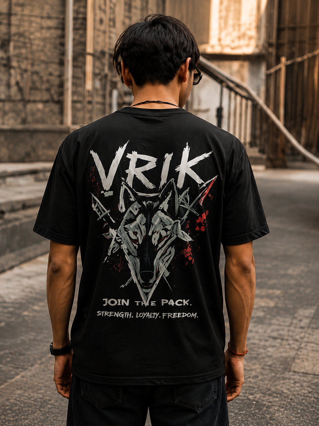 Vrik originals, streetwear V3, 100% cotton printed T-shirt
