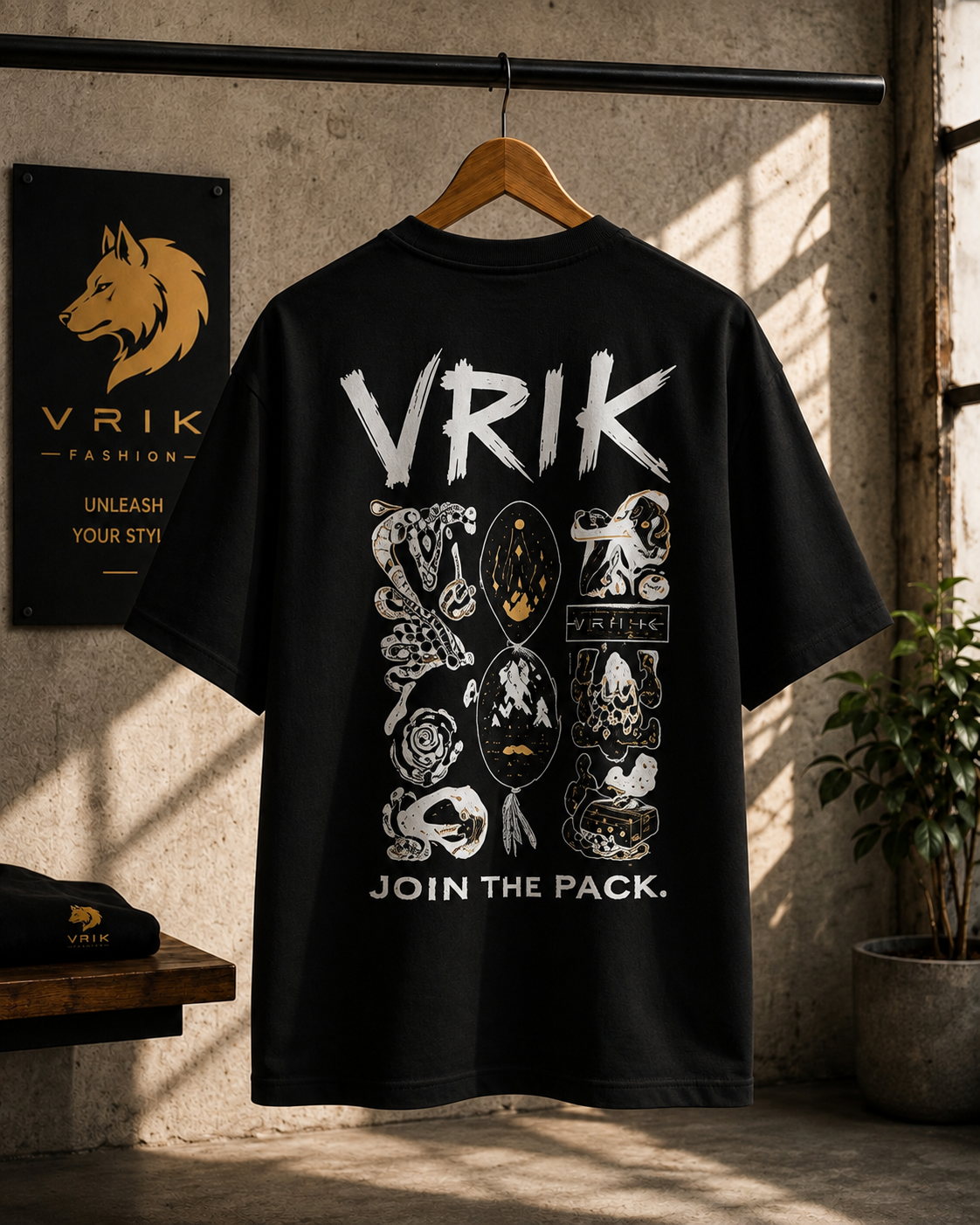 Vrik originals, streetwear V2, 100% cotton printed T-shirt