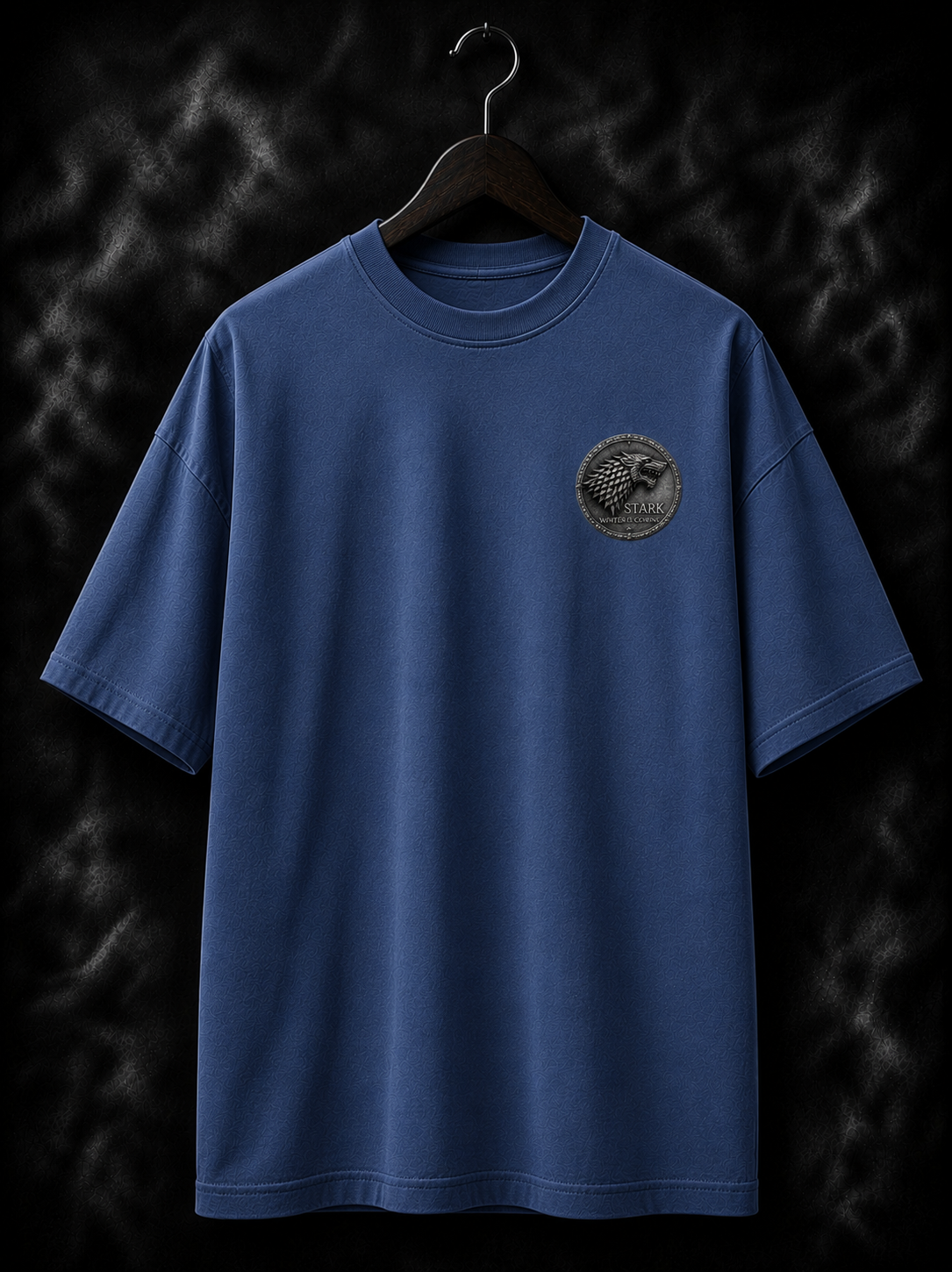 Inspired by Game of thrones- starks of winterfell, New 100% pure premium blue cotton Tshirt