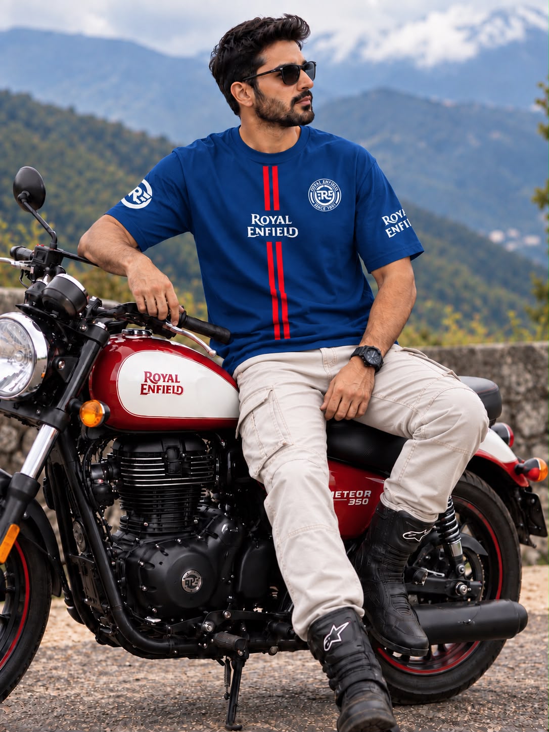 Royal Enfield Meteor 350 Graphic Regular Fit T-Shirt