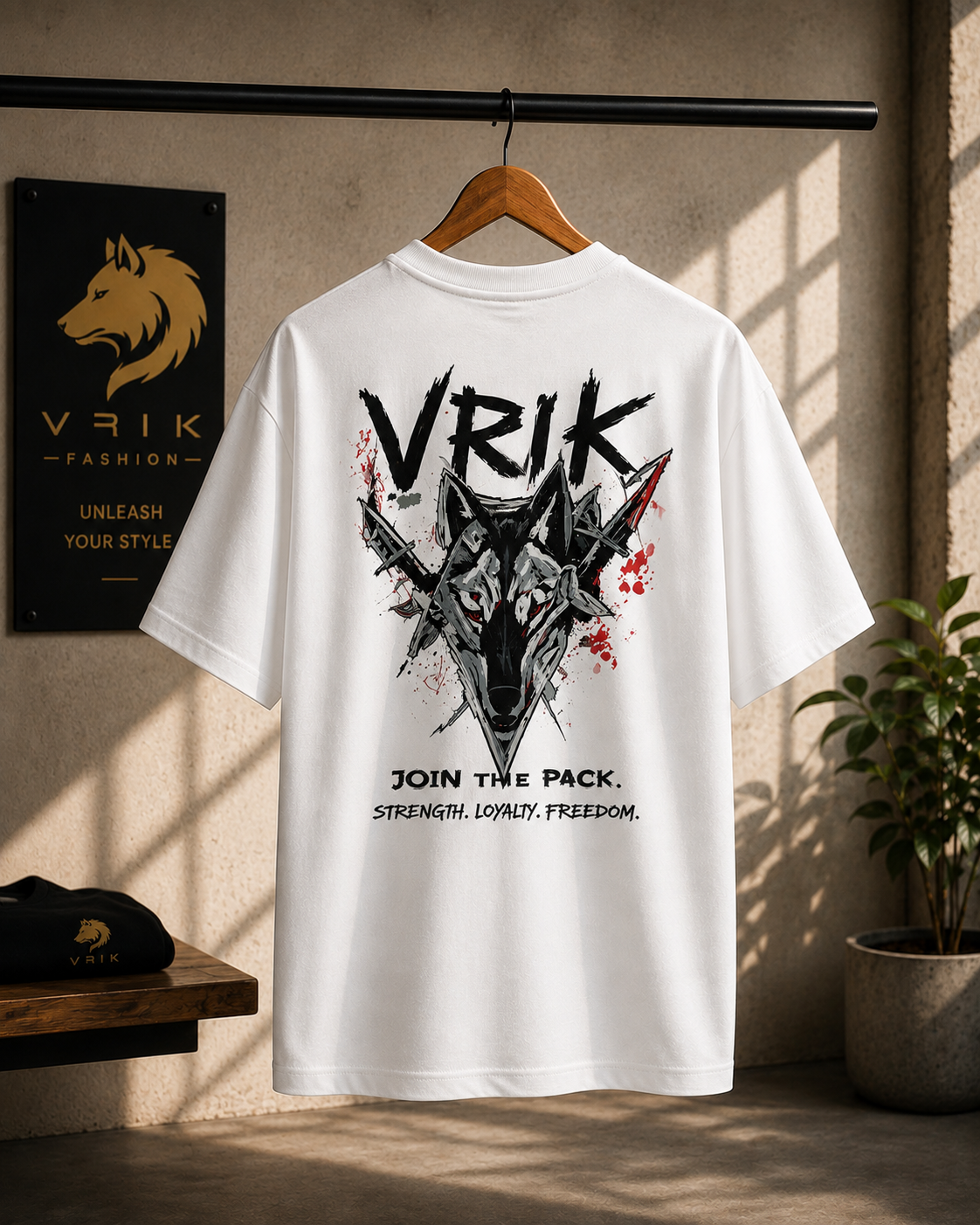 Vrik originals, streetwear V3, 100% cotton printed T-shirt