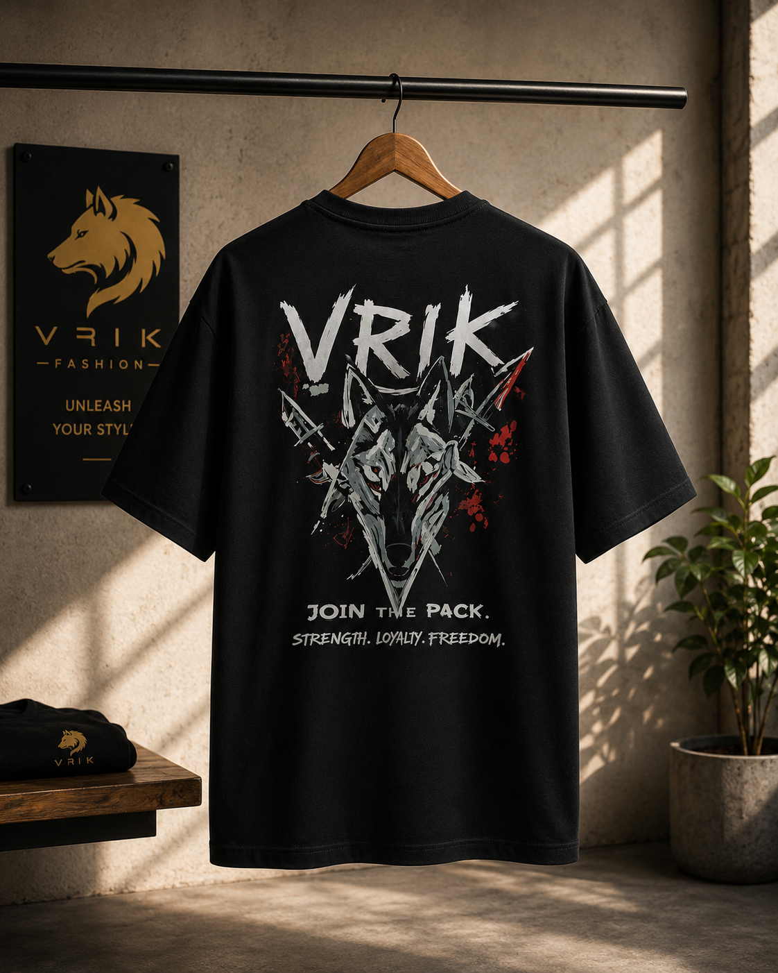 Vrik originals, streetwear V3, 100% cotton printed T-shirt