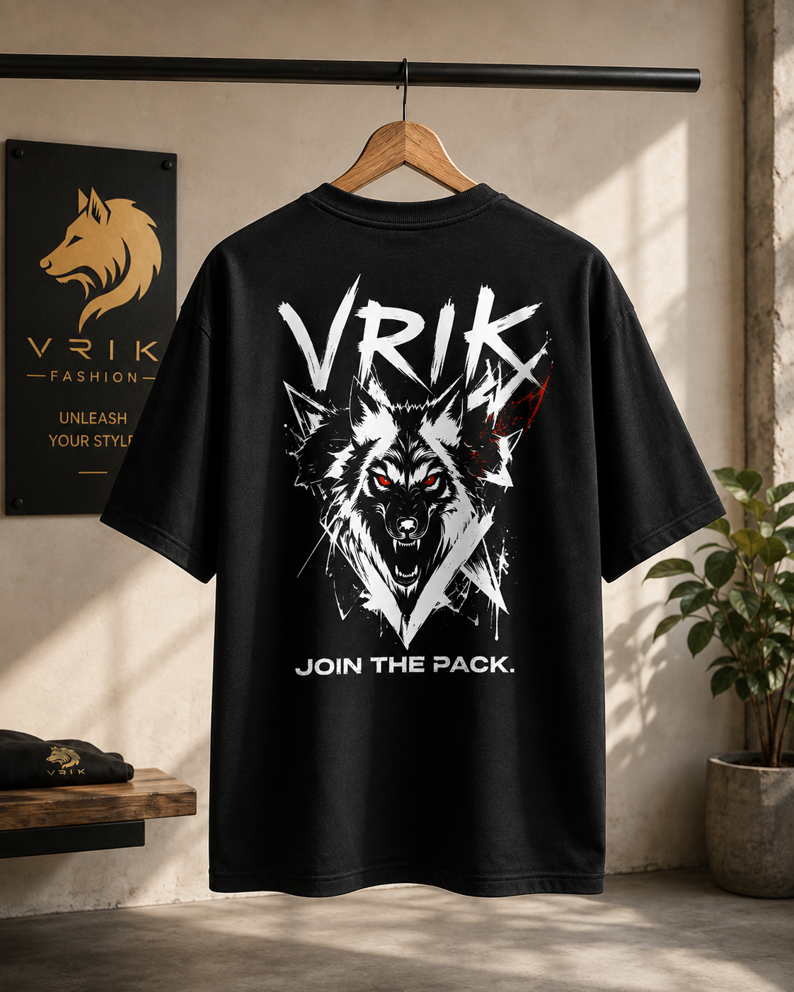 Vrik originals, streetwear V1, 100% cotton printed T-shirt.