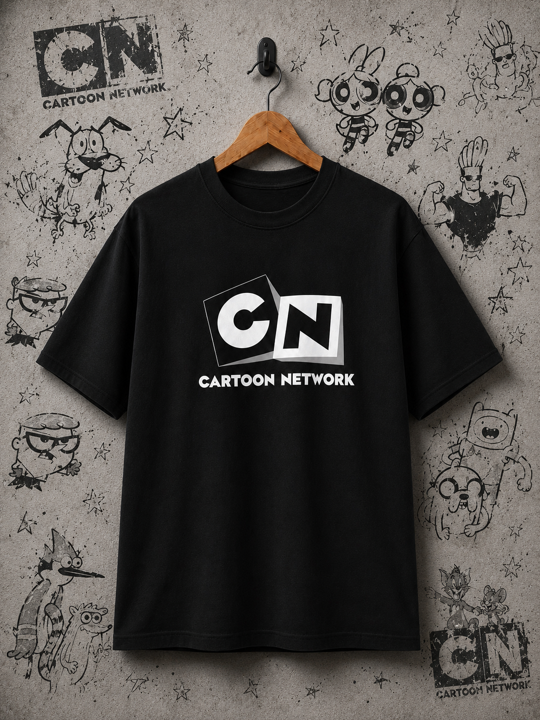 Inspired by Cartoon Network, New 100% pure premium  cotton black Tshirt.