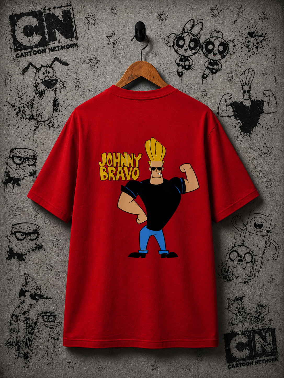 Inspired by Cartoon Network, New 100% pure premium  cotton red Tshirt.