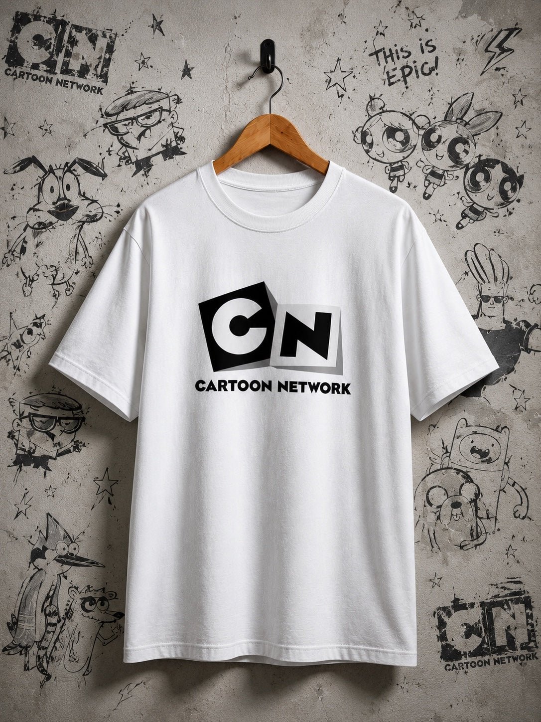 Inspired by Cartoon Network, New 100% pure premium white cotton Tshirt.